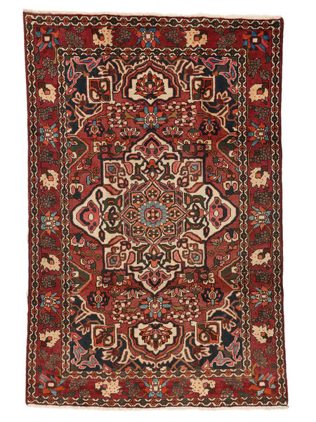  Orientalischer Bachtiar Teppich 204X308 Schwarz/Dunkelrot Wolle, Persien/Iran Carpetvista