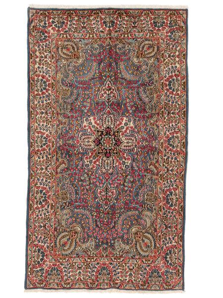  Persian Kerman Rug 144X254 Dark Red/Black Carpetvista