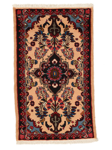  Oosters Lillian Vloerkleed 75X128 Zwart/Donkerrood Wol, Perzië/Iran Carpetvista