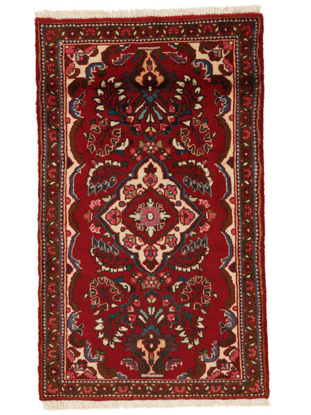 Tappeto Persiano Lillian 76X128 Rosso Scuro/Nero (Lana, Persia/Iran)