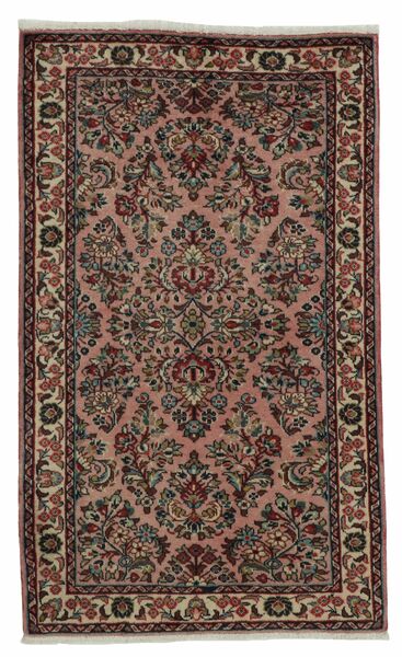 絨毯 サルーク 70X114 茶色/ブラック (ウール, ペルシャ/イラン)