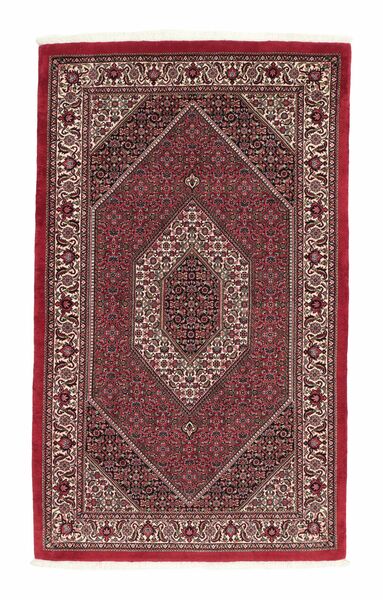 Alfombra Persa Bidjar Con De Seda 115X190 Rojo Oscuro/Negro (Lana, Persia/Irán)