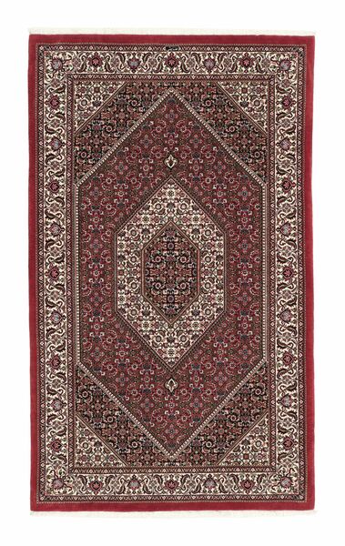 113X190 Alfombra Oriental Bidjar Con De Seda Negro/Rojo Oscuro (Lana, Persia/Irán)