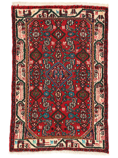 Orientalisk Hamadan Matta 76X117 Svart/Mörkröd Ull, Persien/Iran Carpetvista