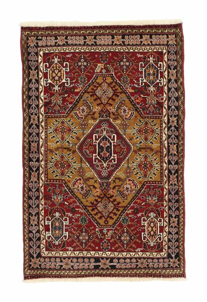  Persian Gabbeh Kashkooli Rug 81X127 Black/Brown (Wool, Persia/Iran)