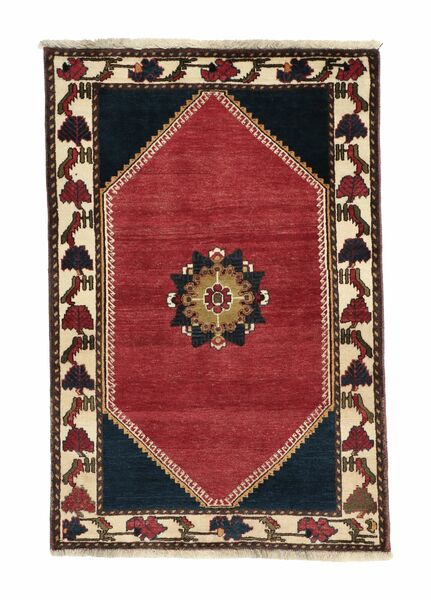  Perzisch Shiraz Vloerkleed 85X128 Donkerrood/Zwart