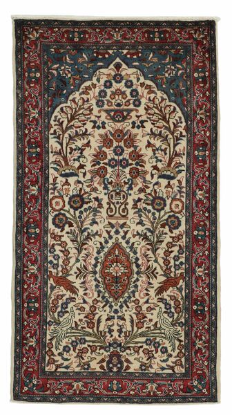 Alfombra Oriental Mahal 70X130 Negro/Marrón (Lana, Persia/Irán)