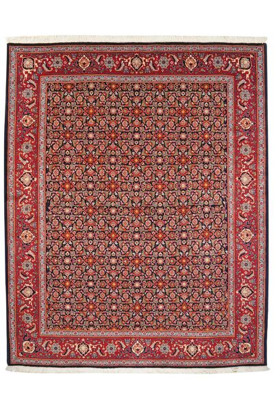  Orientalsk Tabriz 40 Raj Teppe 206X250 Mørk Rød/Svart Ull, Persia/Iran