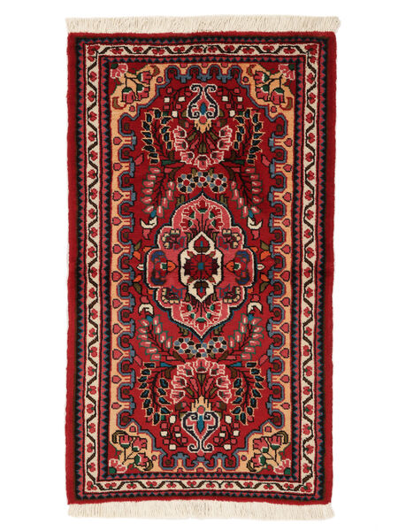 Lillian Rug 71X123 Dark Red/Black Wool, Persia/Iran Carpetvista