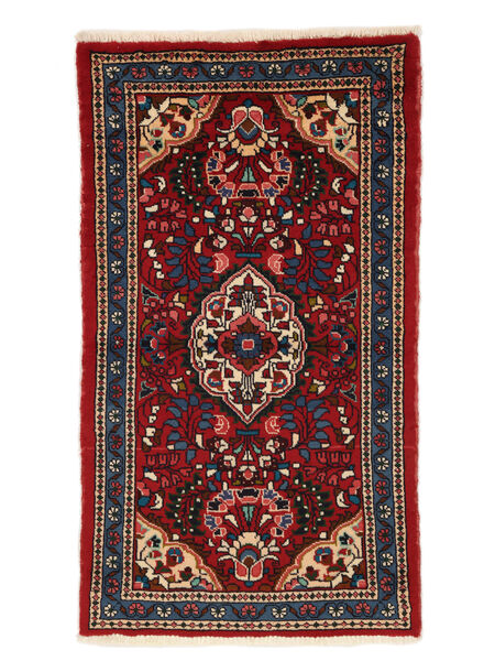  Persian Lillian Rug 73X127 Black/Dark Red Carpetvista