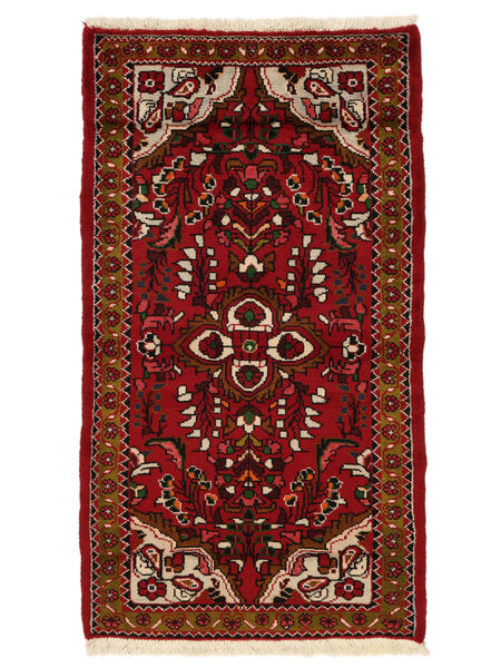 72X129 Dywan Orientalny Lillian Ciemnoczerwony/Czarny (Wełna, Persja/Iran) Carpetvista
