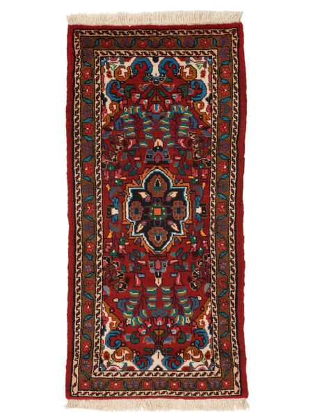  Lillian Rug 60X131 Persian Wool Black/Dark Red Small Carpetvista