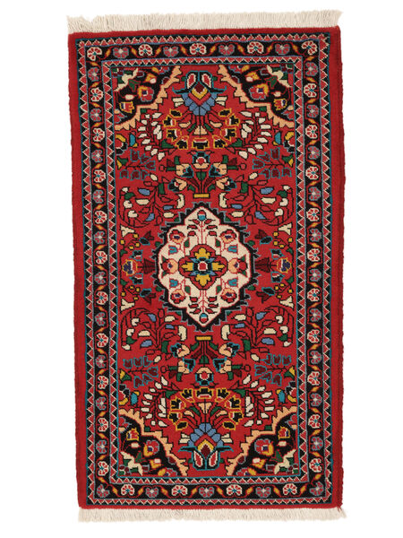 絨毯 ペルシャ リリアン 66X120 ダークレッド/ブラック (ウール, ペルシャ/イラン)