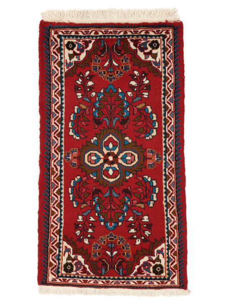 65X122 Lillian Matta Orientalisk Mörkröd/Svart (Ull, Persien/Iran) Carpetvista