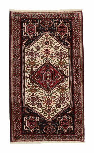 Gabbeh Kashkooli Matta 80X140 Svart/Brun Ull, Persien/Iran