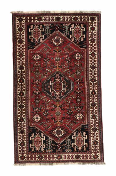  85X142 Gabbeh Kashkooli Rug Black/Dark Red Persia/Iran