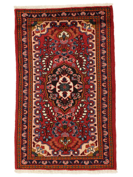 絨毯 リリアン 73X120 ダークレッド/ブラック (ウール, ペルシャ/イラン)