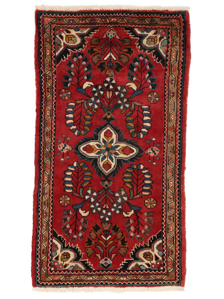 77X137 Tapete Lillian Oriental Vermelho Escuro/Preto (Lã, Pérsia/Irão) Carpetvista