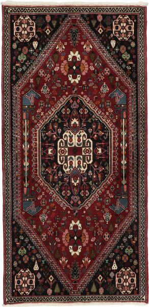 Tappeto Persiano Ghashghai 70X145 Nero/Marrone (Lana, Persia/Iran)