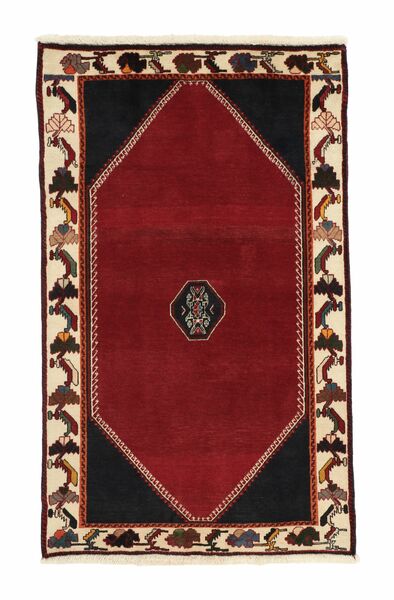  Orientalsk Ghashghai Teppe 88X145 Mørk Rød/Svart Ull, Persia/Iran