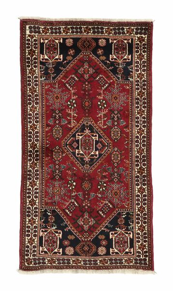  76X145 Medallion Small Gabbeh Kashkooli Rug Wool