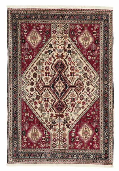  Persian Gabbeh Kashkooli Rug 100X146 Dark Red/Black