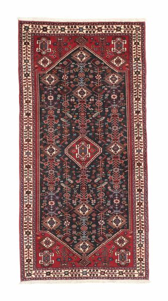 Alfombra Gabbeh Kashkooli 73X147 Rojo Oscuro/Negro (Lana, Persia/Irán)