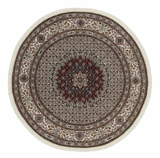  Moud Rug Ø 147 Persian Wool Brown/Black Small