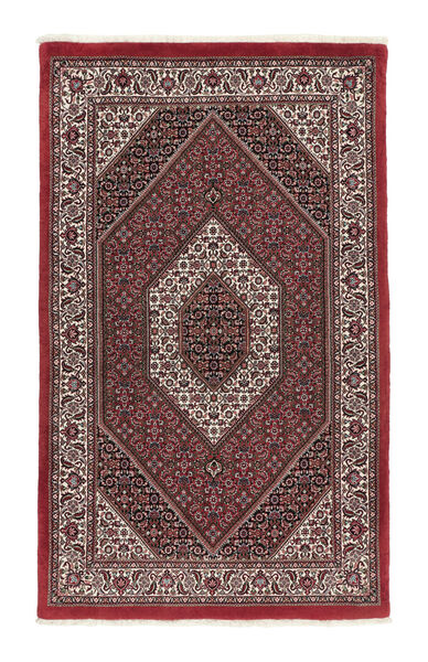 110X185 絨毯 ビジャー と シルク オリエンタル ダークレッド/ブラック (ウール, ペルシャ/イラン)