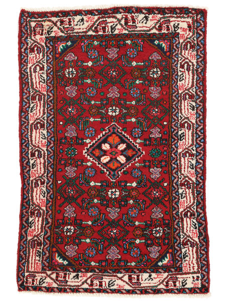 70X112 Tappeto Hamadan Orientale Rosso Scuro/Nero (Lana, Persia/Iran) Carpetvista