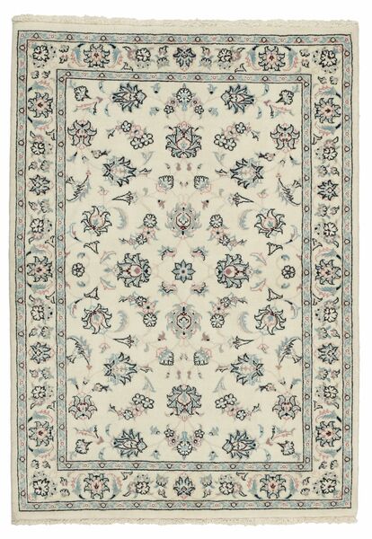  Persian Nain 9La Sherkat Farsh Rug 102X147 Green/Yellow