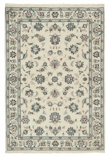 Nain 9La Sherkat Farsh Rug 100X148 Yellow/Green Wool, Persia/Iran