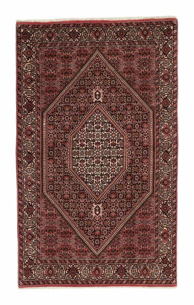  Bidjar Rug 108X182 Persian Wool Black/Dark Red Small