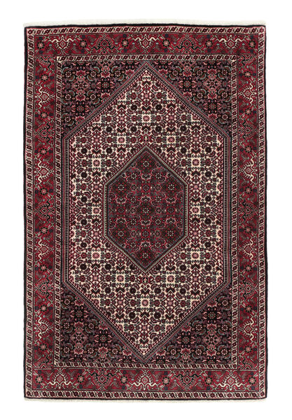 117X182 Tapete Oriental Bijar Preto/Vermelho Escuro (Lã, Pérsia/Irão)