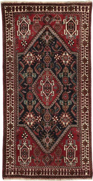  75X148 Medallion Small Gabbeh Kashkooli Rug Wool