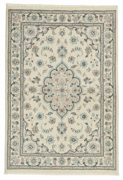 Nain 9La Sherkat Farsh Teppich 100X150 Gelb/Dunkelgelb Wolle, Persien/Iran