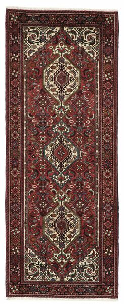 絨毯 ゴルトー 68X172 廊下 カーペット ブラック/ダークレッド (ウール, ペルシャ/イラン)