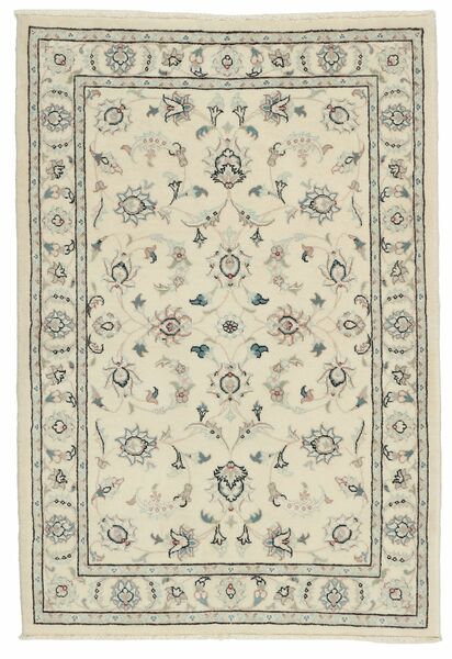  Nain 9La Sherkat Farsh Rug 105X150 Persian Wool Yellow/Dark Yellow Small