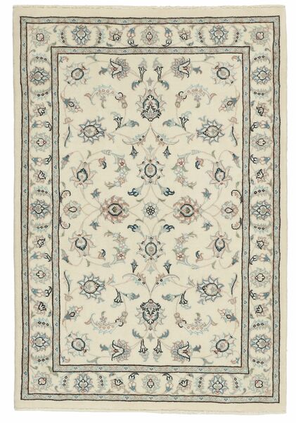  Persian Nain 9La Sherkat Farsh Rug 105X150 Yellow/Dark Green