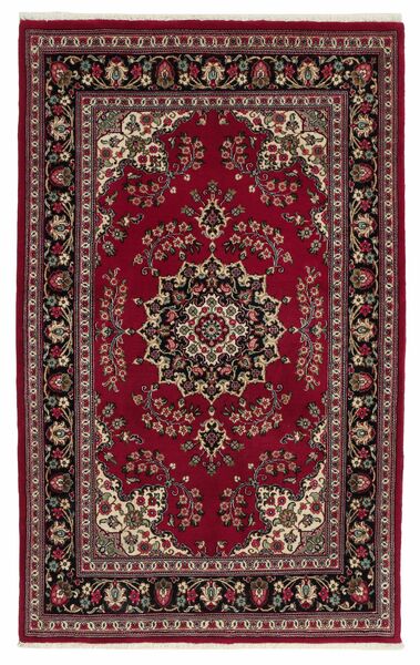  Persian Qum Kork Rug 102X165 Dark Red/Black