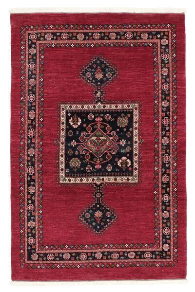 Alfombra Persa Gabbeh Kashkooli 107X165 Rojo Oscuro/Negro (Lana, Persia/Irán)