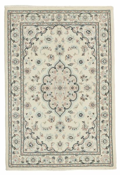  Persian Nain 9La Sherkat Farsh Rug 104X150 Green/Dark Yellow