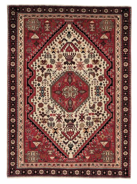 絨毯 アバデ 108X150 ブラック/ダークレッド (ウール, ペルシャ/イラン)