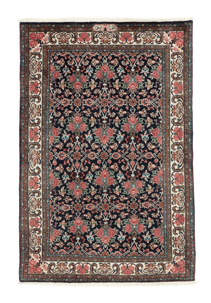 Tapete Oriental Bijar Sherkat Farsh 109X164 Preto/Vermelho Escuro (Lã, Pérsia/Irão)