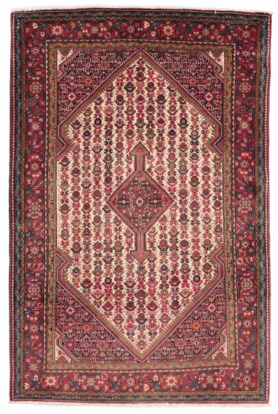 110X163 Malayer Fine Teppe Orientalsk Mørk Rød/Svart (Ull, Persia/Iran)