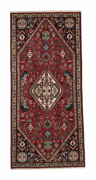  Oriental Qashqai Rug 70X150 Black/Dark Red Wool, Persia/Iran