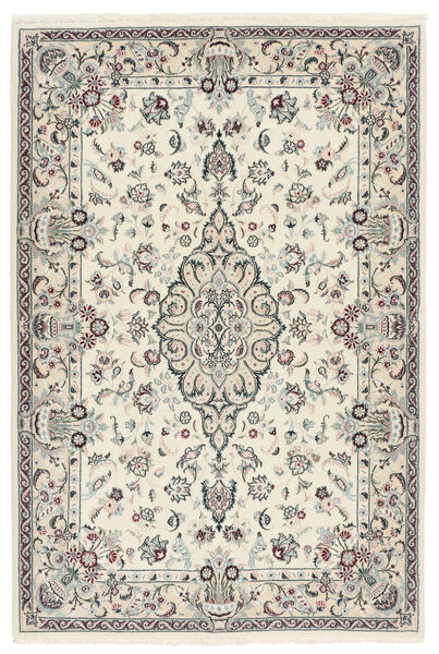 Isfahan Seidenkette Teppich 108X161 Gelb/Beige Wolle, Persien/Iran