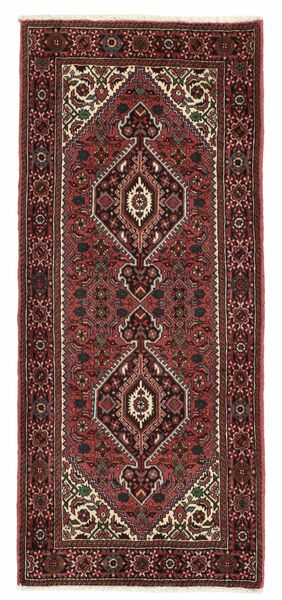  Orientalisk Gholtogh 63X150 Hallmatta Svart/Mörkröd Ull, Persien/Iran