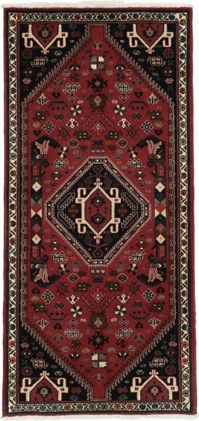  Persian Qashqai Rug 68X150 Black/Dark Red