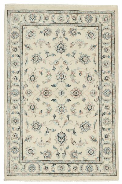  Orientalischer Nain 9La Sherkat Farsh Teppich 100X152 Gelb/Grün Wolle, Persien/Iran